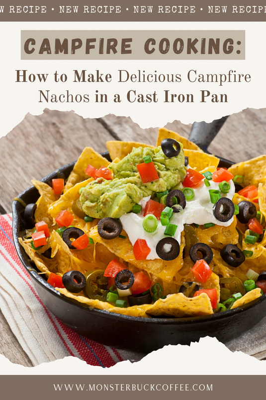 Campfire Cooking: How to Make Delicious Campfire Nachos in a Cast Iron pan.