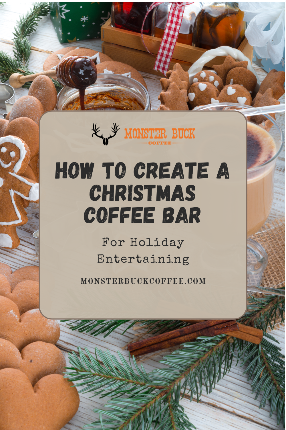 How to Create a Christmas Coffee Bar for Holliday Entertaining.