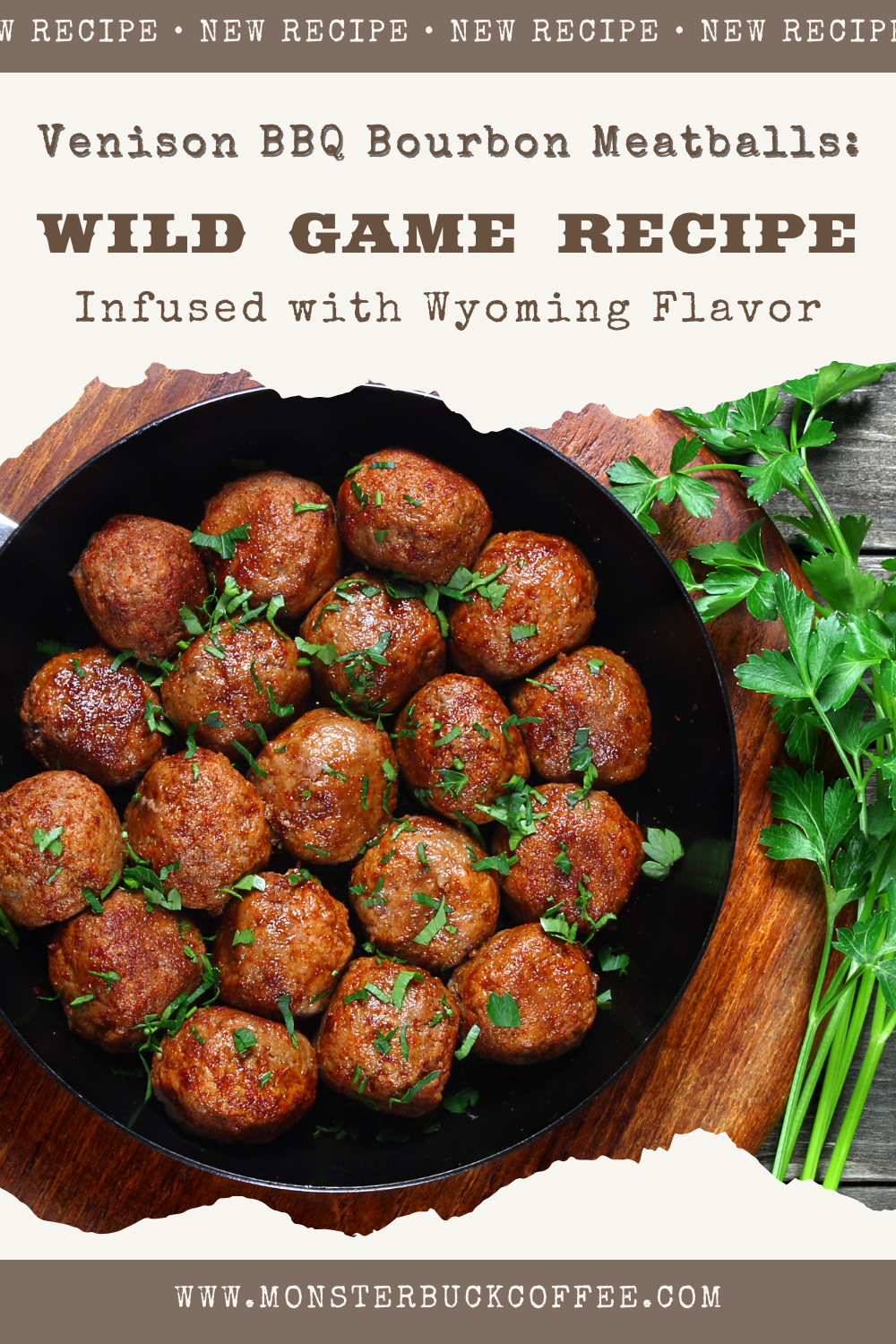 Venison BBQ Bourbon Meatballs: Wild Game Recipe