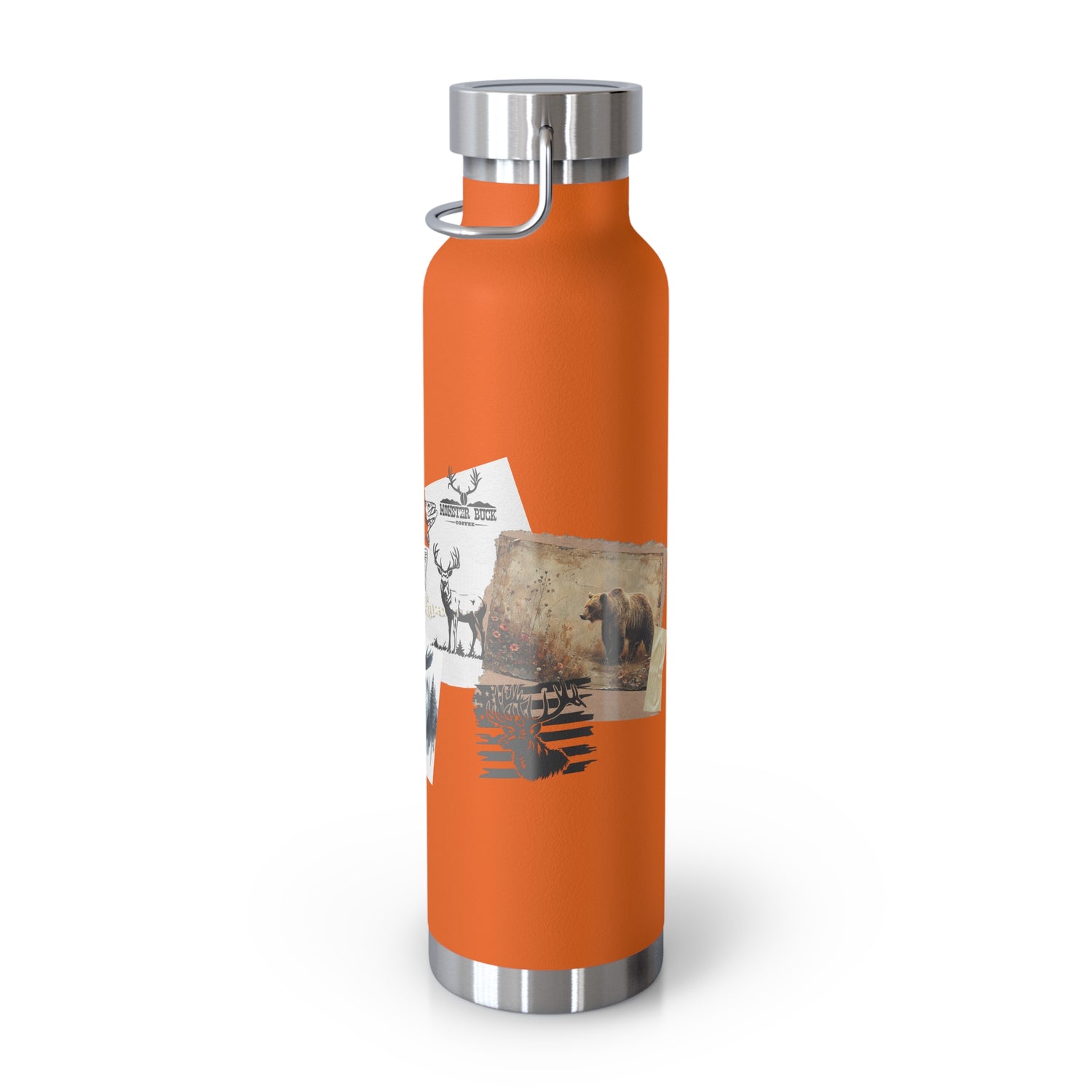 Copper Vacuum Insulated Bottle, 22oz Get Outdoors Life is an Adventure Thermos Tumbler