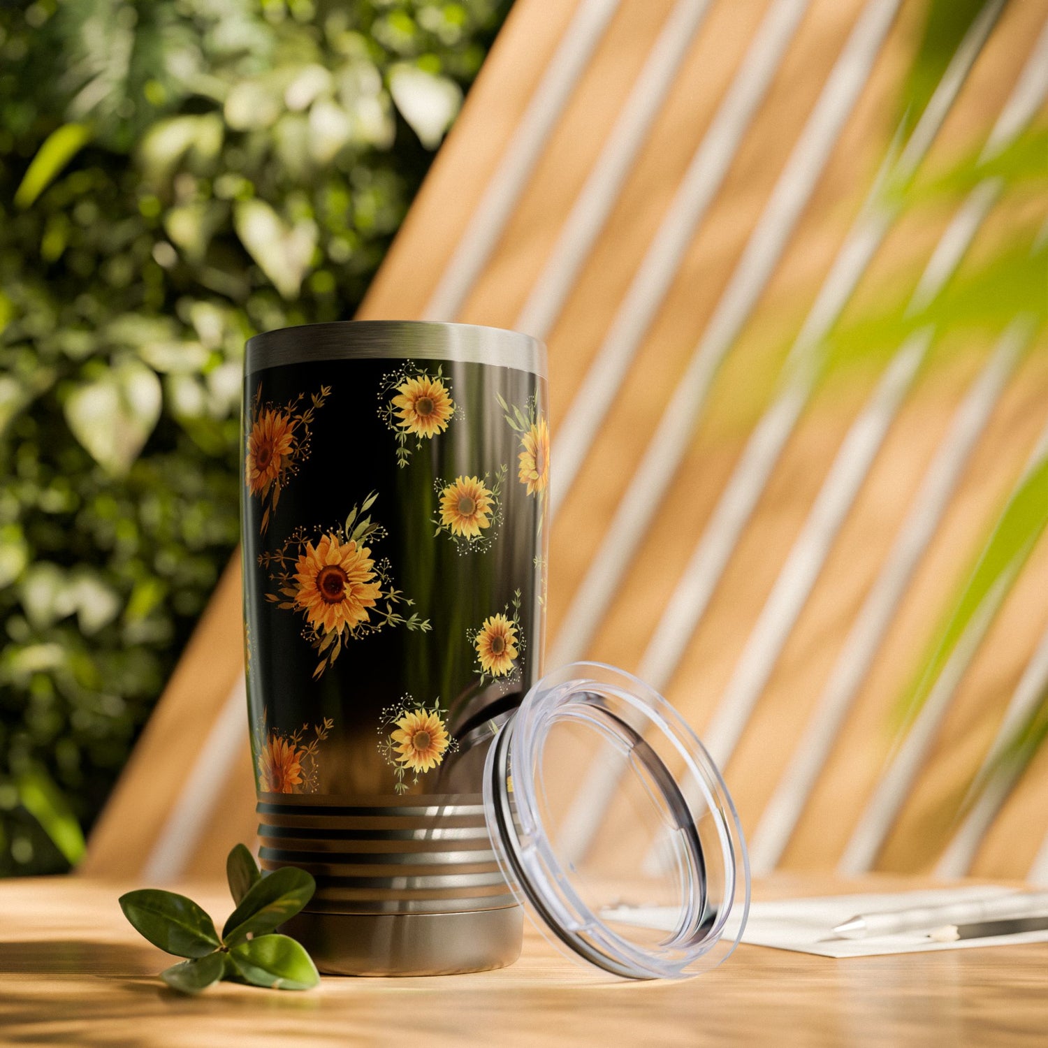 Sunflower Ringneck Tumbler - 20oz Insulated Travel Mug