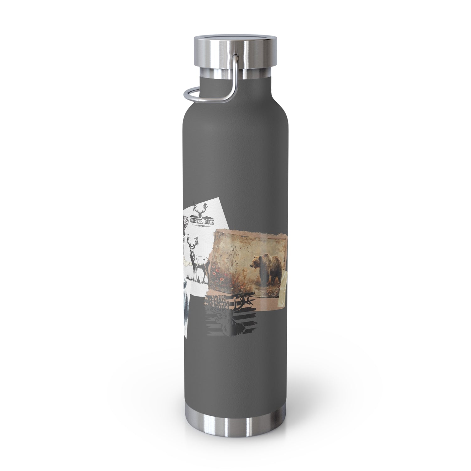 Copper Vacuum Insulated Bottle, 22oz Get Outdoors Life is an Adventure Thermos Tumbler