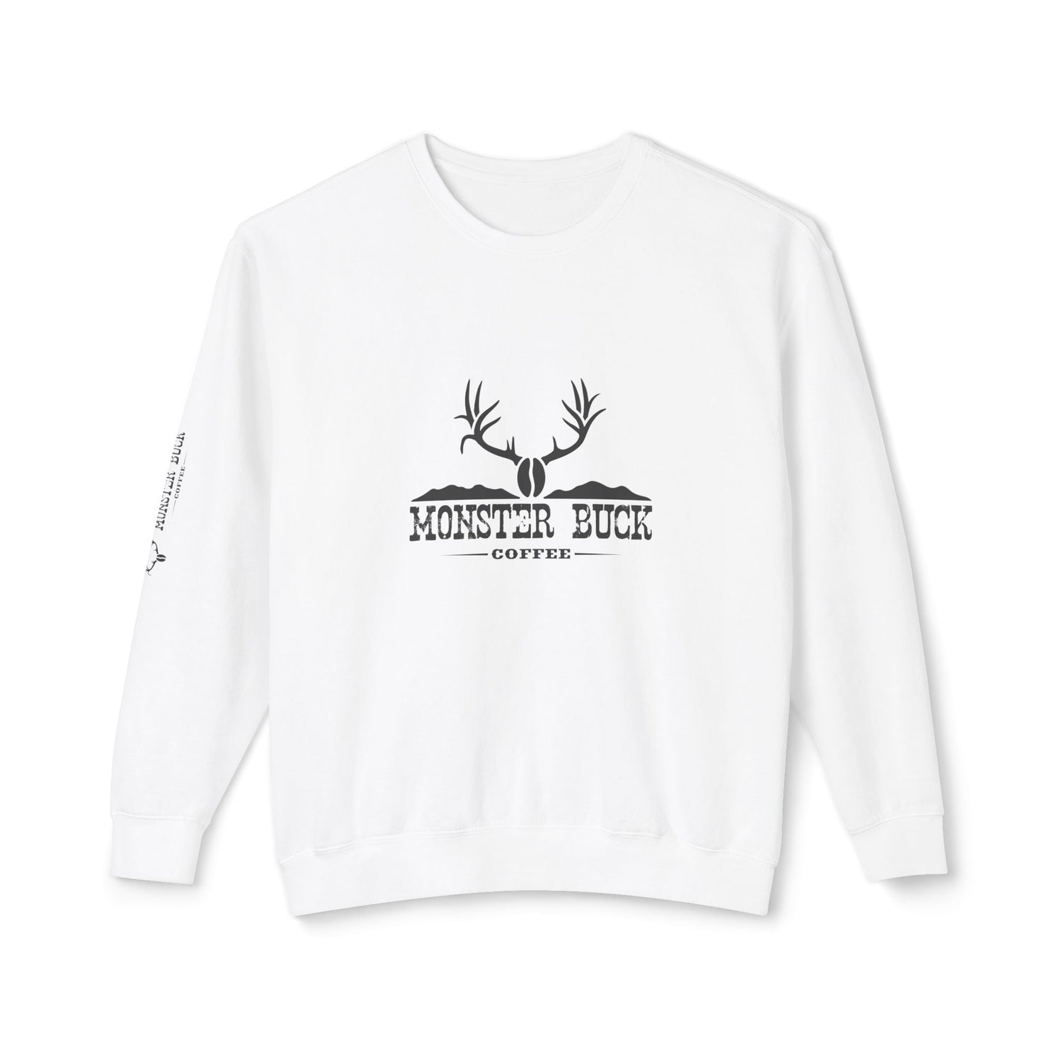 Unisex Lightweight Crewneck Sweatshirt Monster Buck Coffee