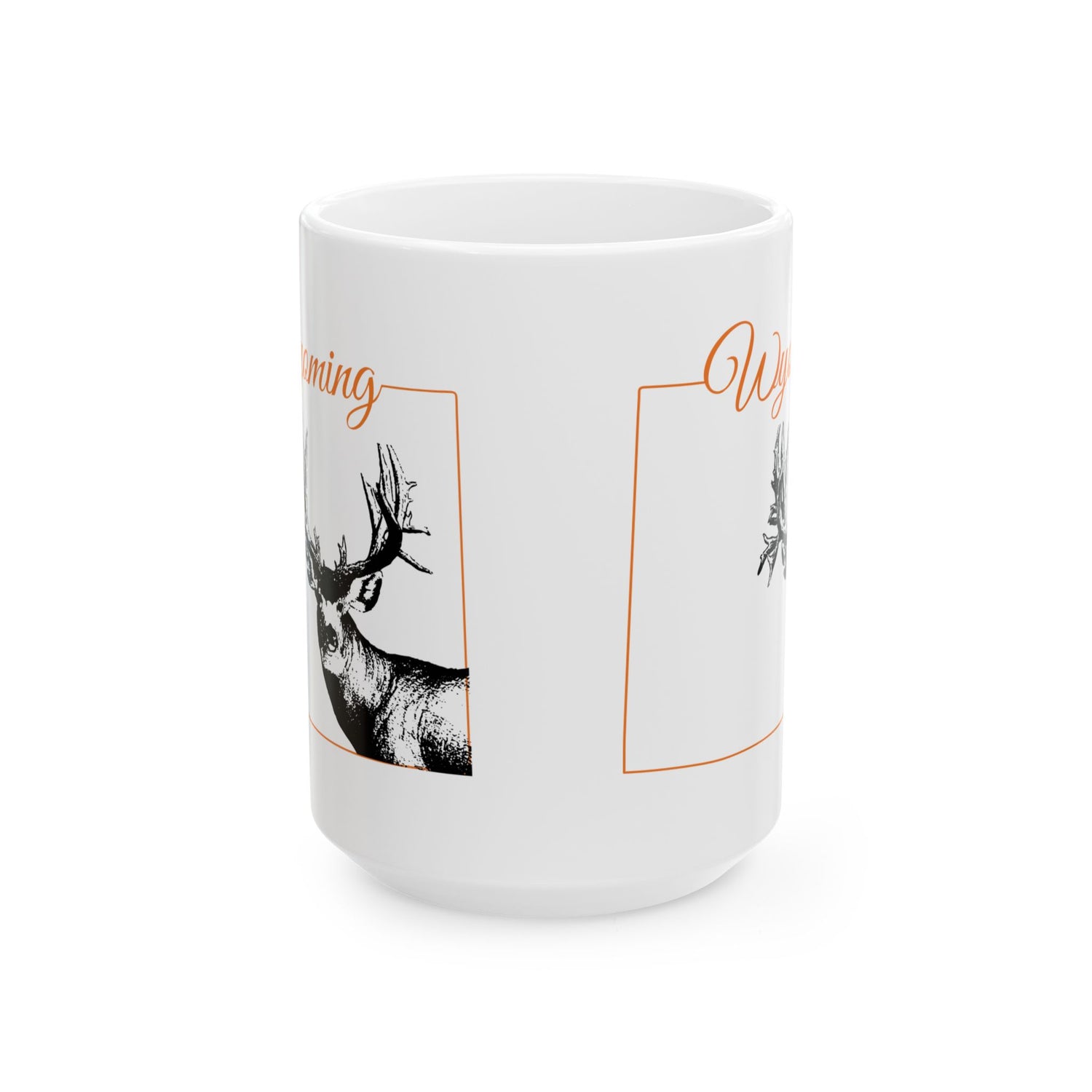 Wyoming Monster Mule Deer Ceramic Mug, (11oz, 15oz)