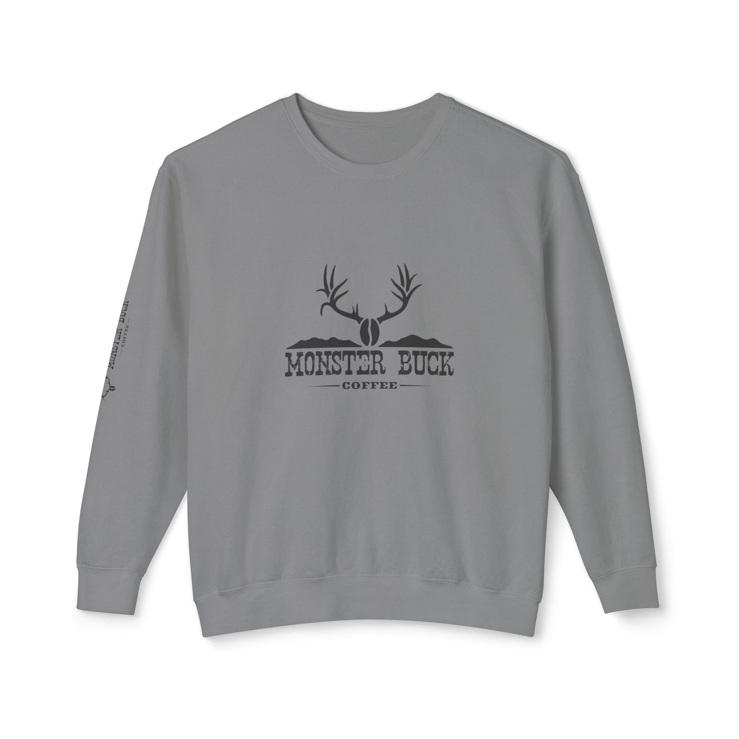 Unisex Lightweight Crewneck Sweatshirt Monster Buck Coffee