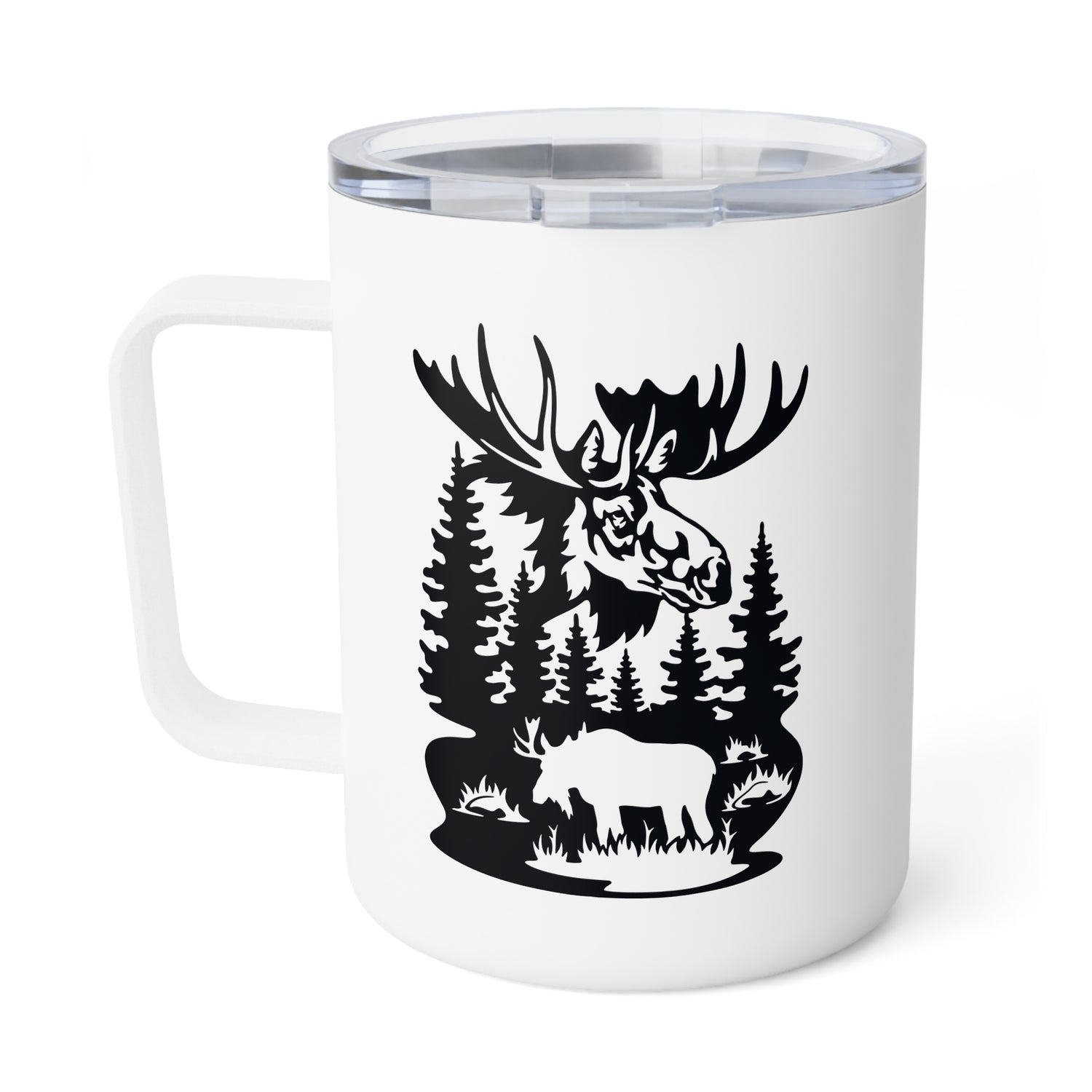 Moose Insulated Coffee Mug, 10oz