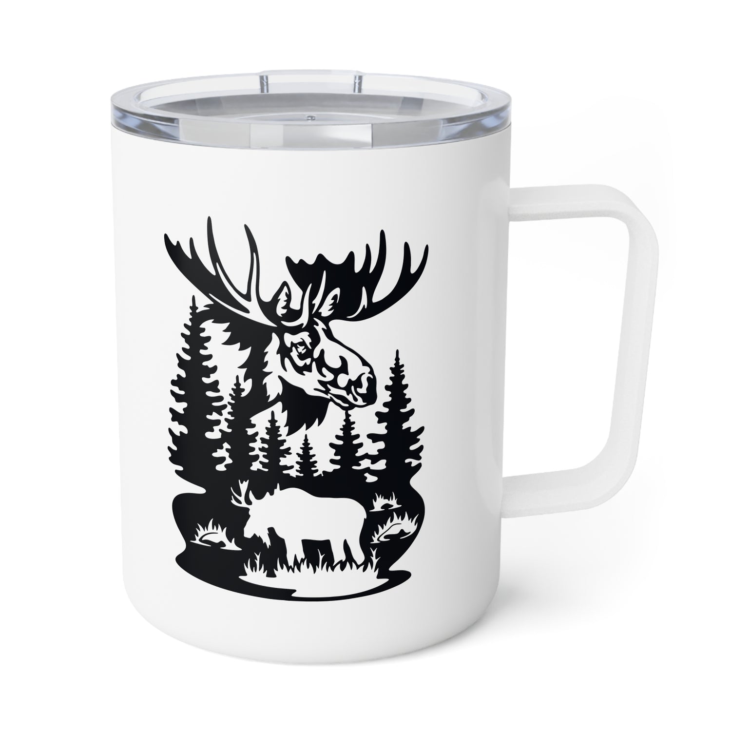 Moose Insulated Coffee Mug, 10oz