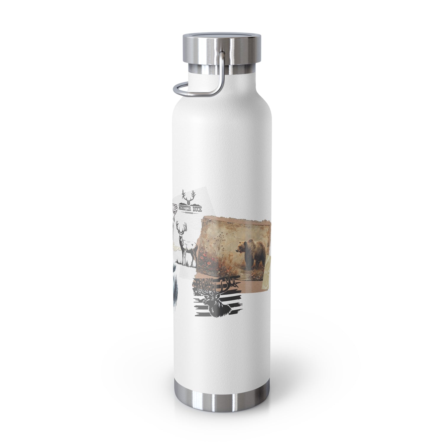 Copper Vacuum Insulated Bottle, 22oz Get Outdoors Life is an Adventure Thermos Tumbler