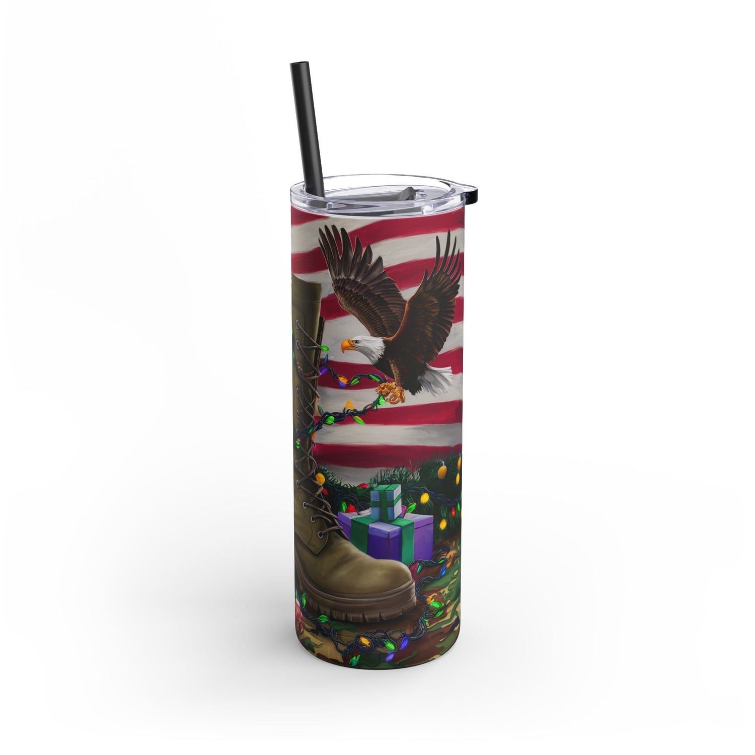 Military Christmas Holiday Tumbler