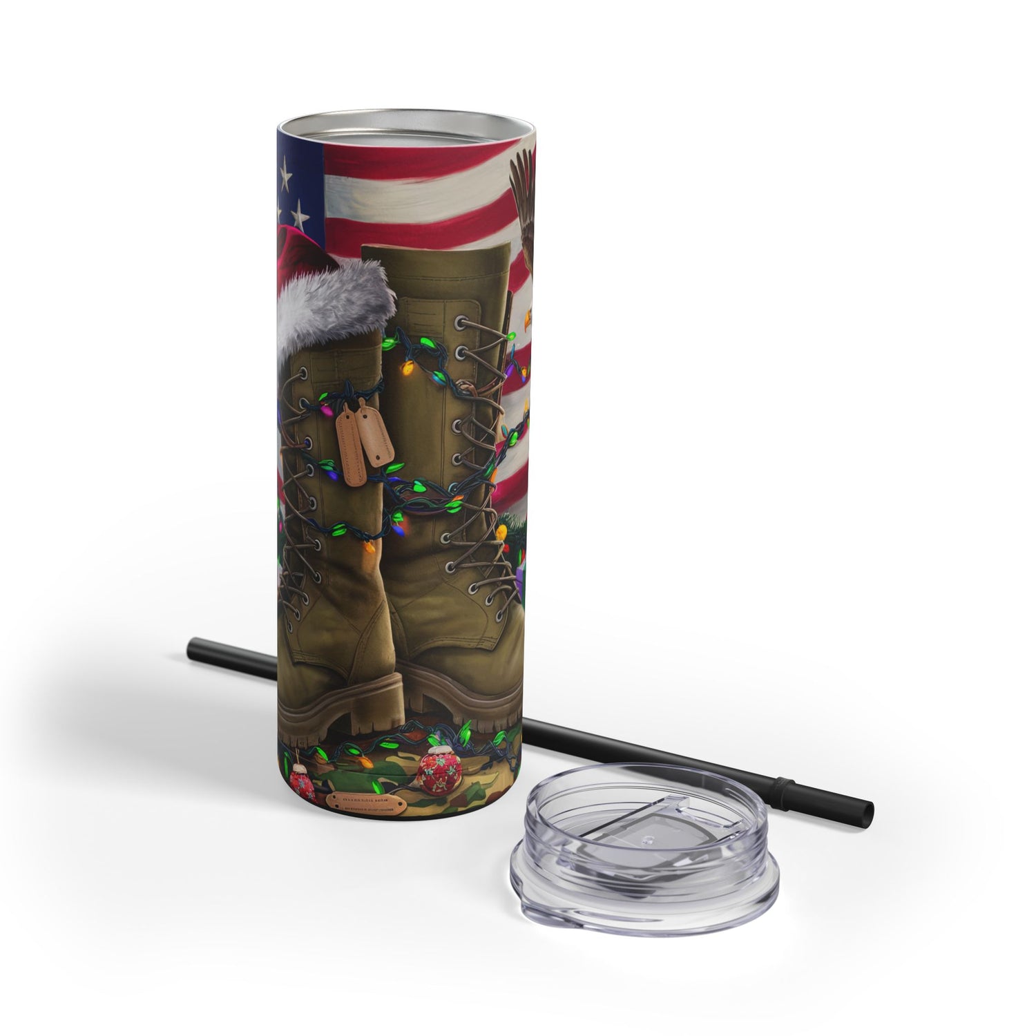 Military Christmas Holiday Tumbler