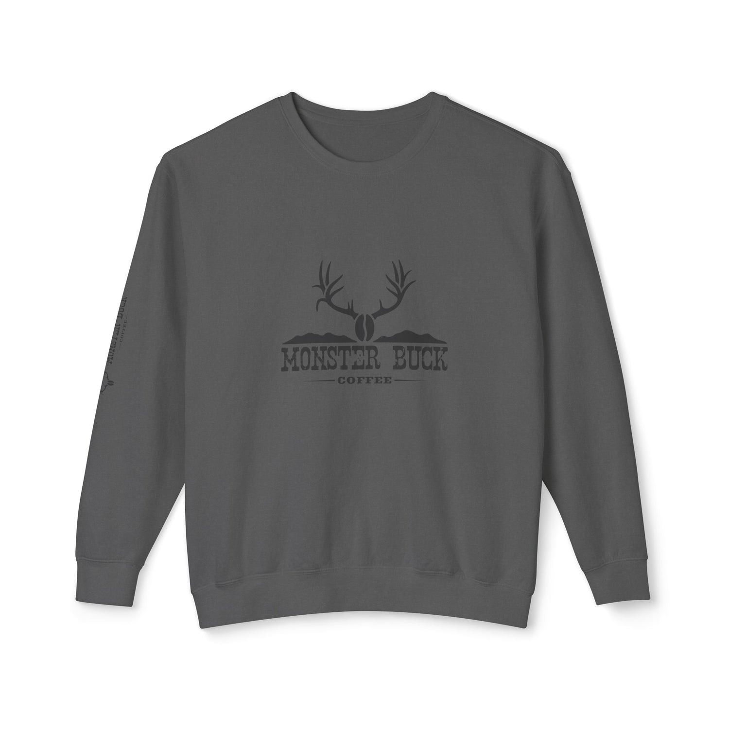 Unisex Lightweight Crewneck Sweatshirt Monster Buck Coffee