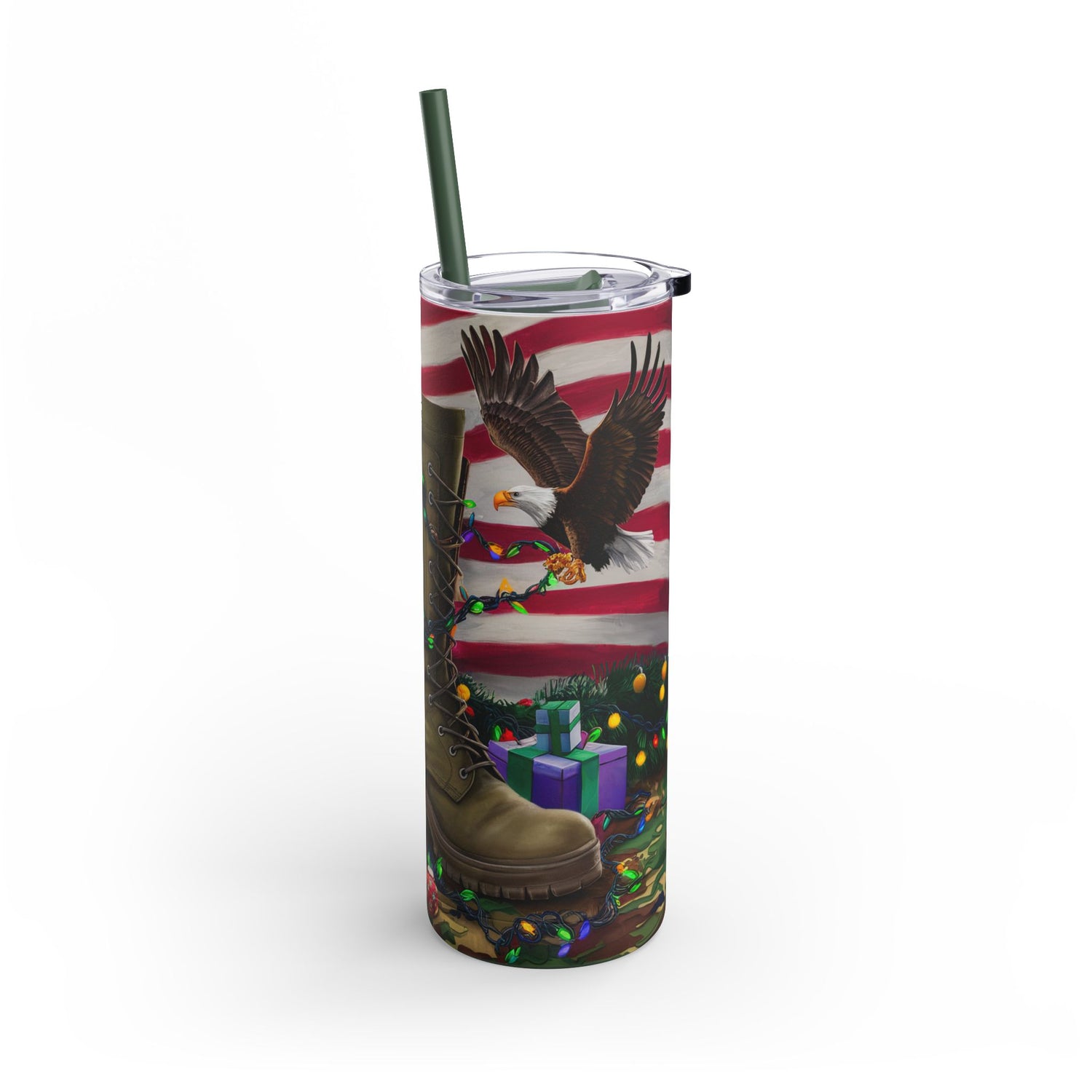 Military Christmas Holiday Tumbler