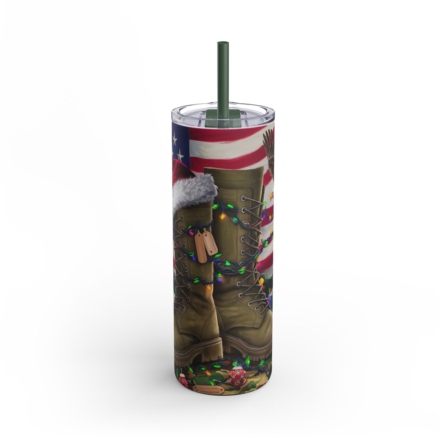 Military Christmas Holiday Tumbler