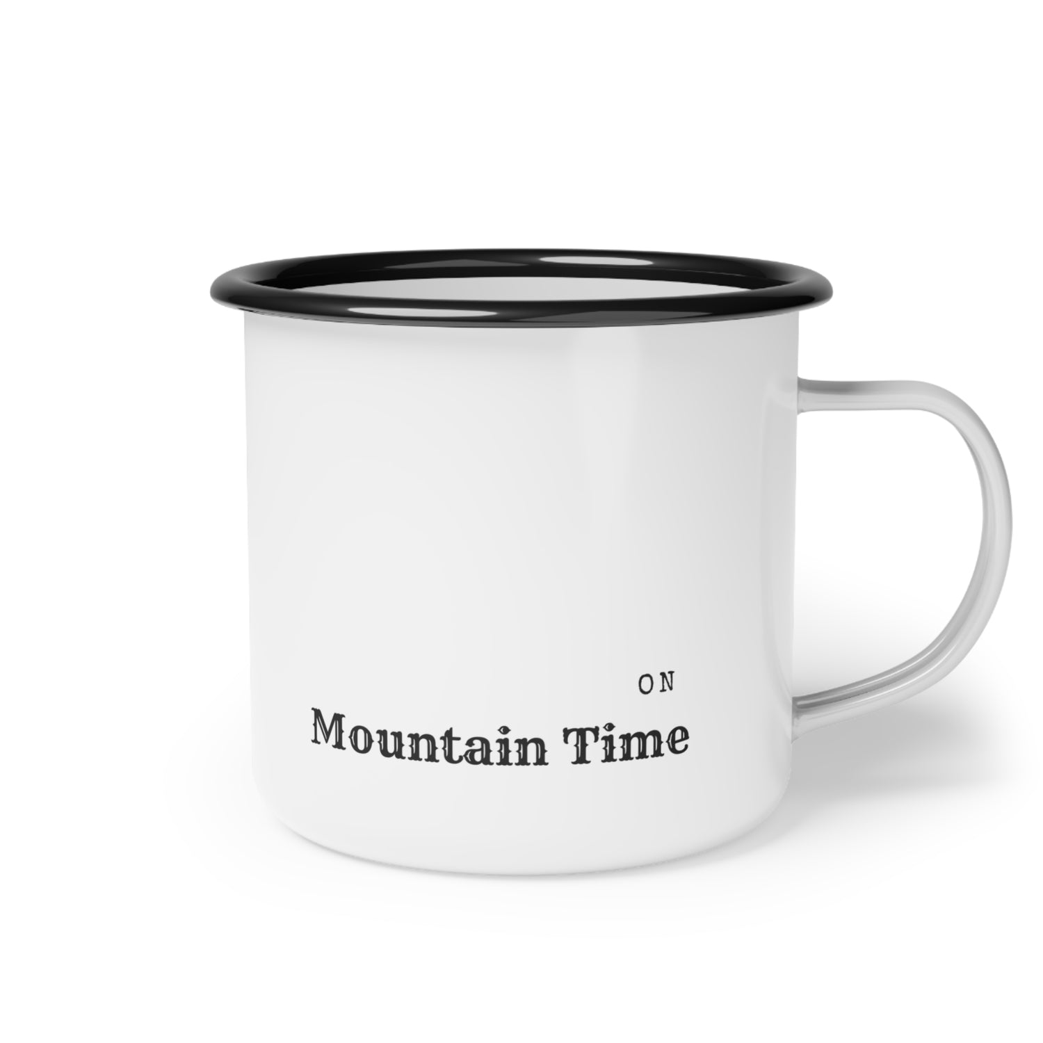 Mountain Retreat Enamel Camping Mug - Adventure Awaits