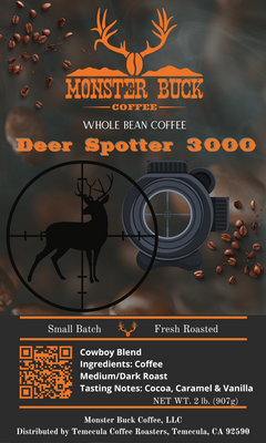 Mule deer conservation coffee roast, Deer Spotter 3000.