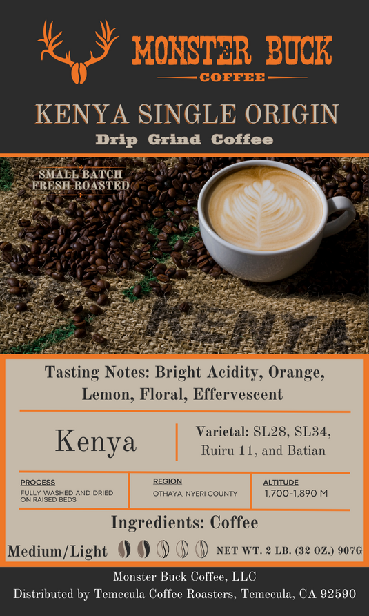 Kenya Single Origin Roasted Coffee